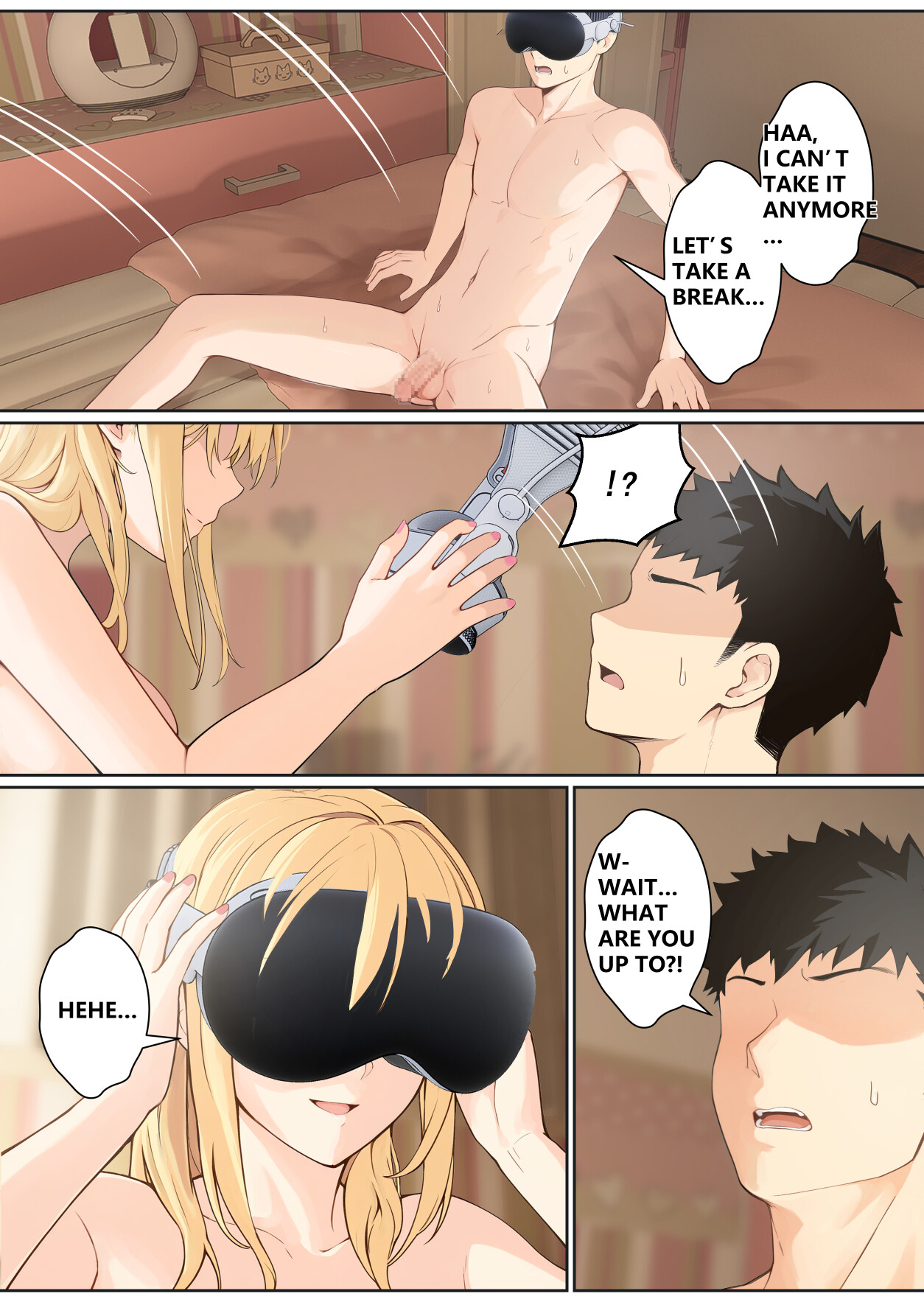Hentai Manga Comic-My AR glasses can see various stats about my foster sister?!-Read-218